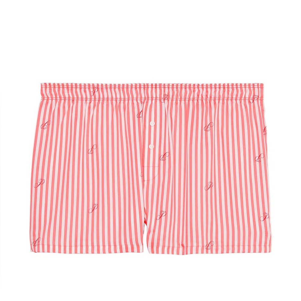 Pink Striped Women's Shorts